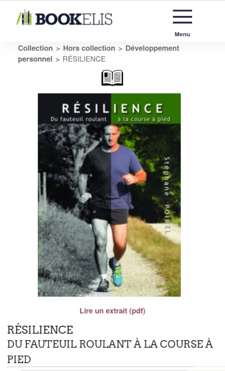 Nouvelle couverture Résilience chez BookElis