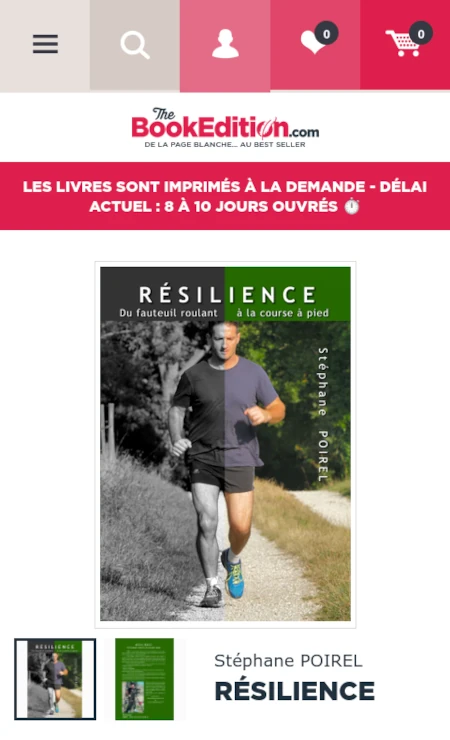 Nouvelle couverture Résilience chez TheBookEdition
