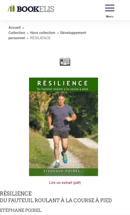 Livre "Résilience" chez BookElis